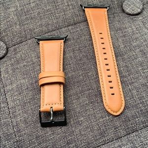 Genuine Leather Apple Watch Band with case